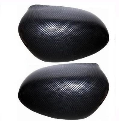 CG94 COPPIA CALOTTE SPECCHIO RETROVISORE SINISTRA + DESTRA EFFETTO CARBONIO COMPATIBILI 500 DAL 2007 IN POI