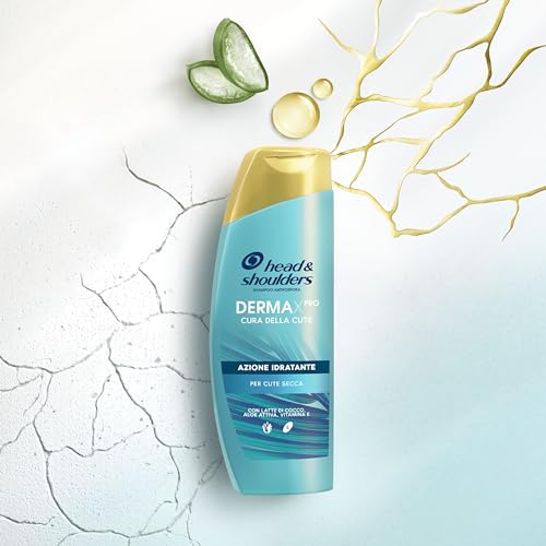 Head & Shoulders DERMAXPRO Shampoo Antiforfora Azione Idratante Per La Cute Secca, Con Latte Di Cocco