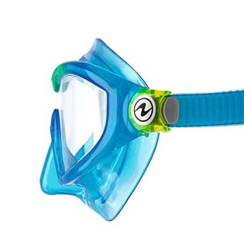 AQUALUNG Combo Mix | Maschera + Snorkel per immersioni, escursioni acquatiche, snorkeling per bambini dai 4 anni in su con protezione UV e guarnizione in silicone, lenti antiappannamento e antigoccia