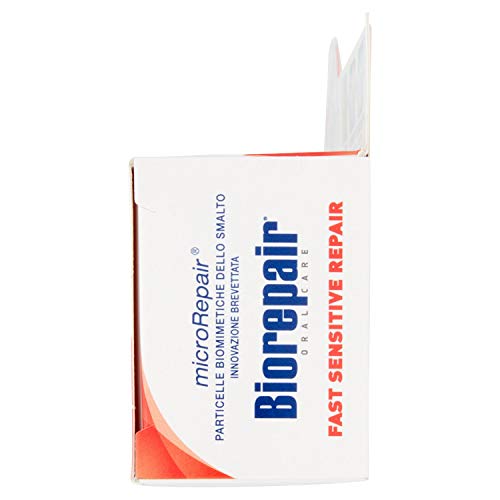 Biorepair, Fast Sensitive Repair, Dentifricio per Denti Sensibili, Protegge lo Smalto, Senza Fluoro, 75 ml - 6 Confezioni