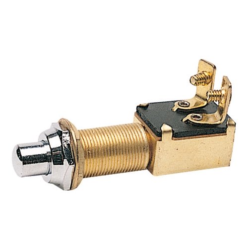 OSCULATI Pulsante Ottone Cromato 15 x 25 mm