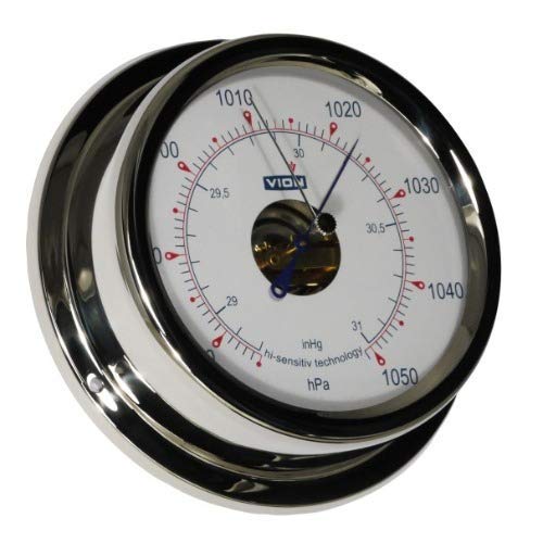 DElite A130 B-Orologio da Parete, in Acciaio Inox