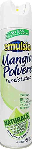 12 x EMULSIO Mangiapolvere Antistatico Naturale No Gas 300 Ml