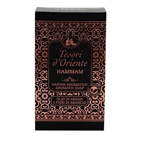 10 x Tesori d'Oriente Hammam Olio di Argan e fiori d'arancio, Sapone aromatico, 150 g