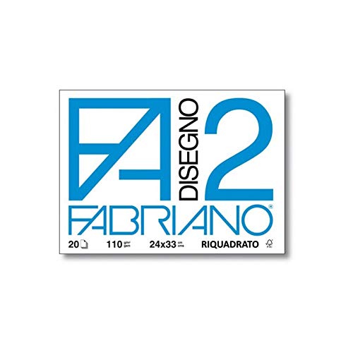 Fabriano Set da 10 Album Disegno F2 4Ang Ruvido 24X33