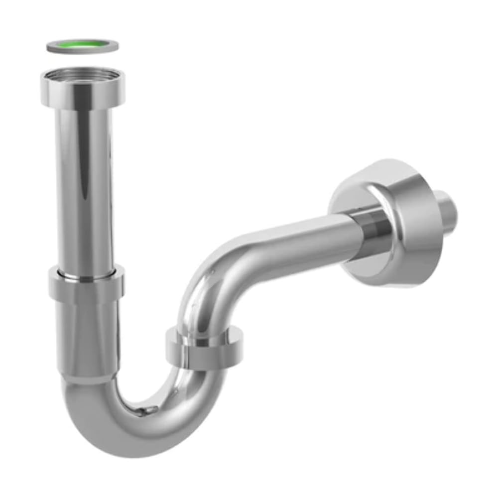 Bonomini SIFONE AD S TUBULAR IN ABS CROMO Scarico Diametro 32x300 mm