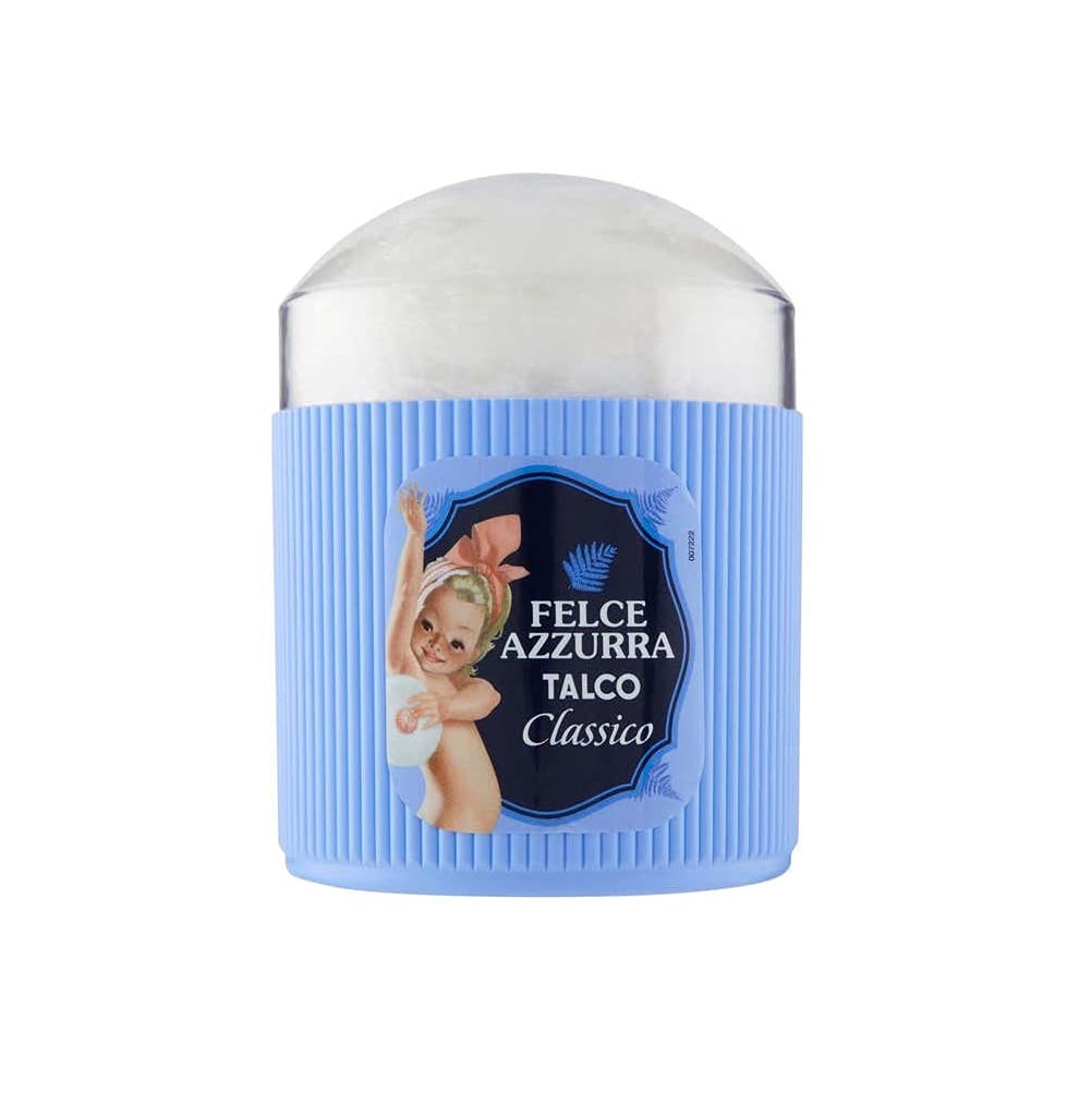 Paglieri Felce Azzurra Talco Classico con Piumino Polvere Corpo Classico Talco con Spugna 250 g