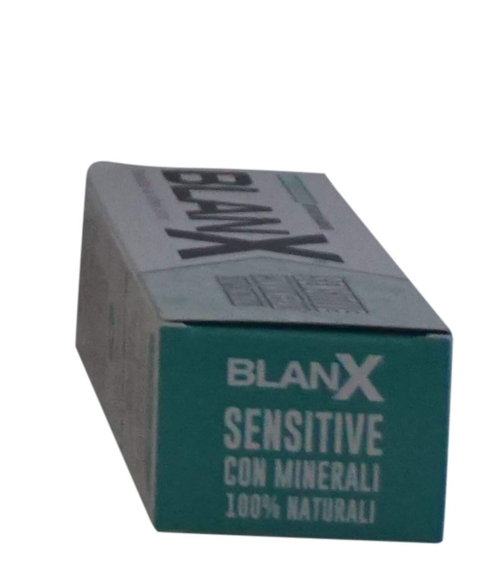 BlanX - Sensitive, Dentifricio a base di Licheni Artici, Sbiancante per Denti Sensibili, 75 ml, pack of 3