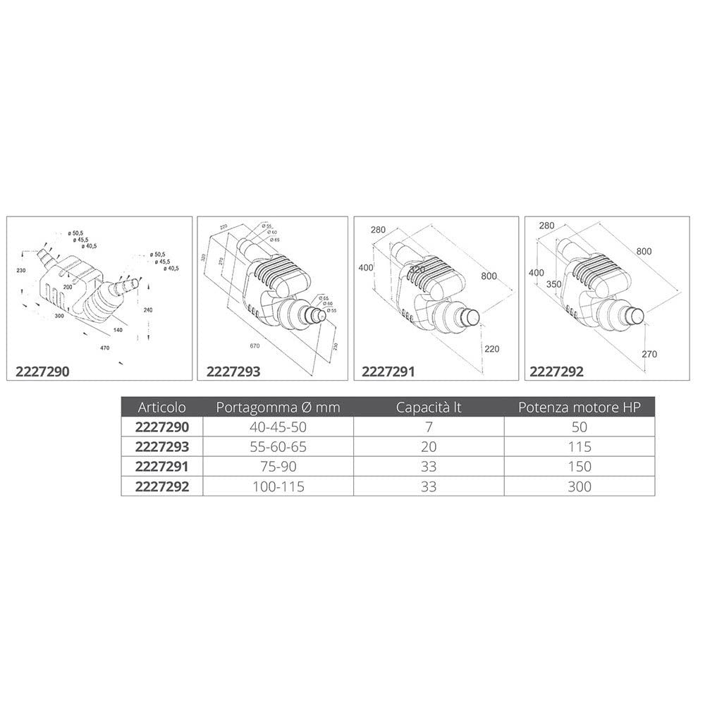 WATERLOCK 20L D55/60/65 115CV