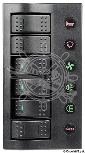 OSCULATI Pannello Elettrico PCP Compact 6 interruttori