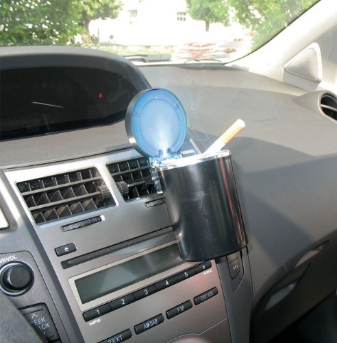 Bottari 16267 Portacenere con LED per Auto Vetture, Camion e Caravan, Nero