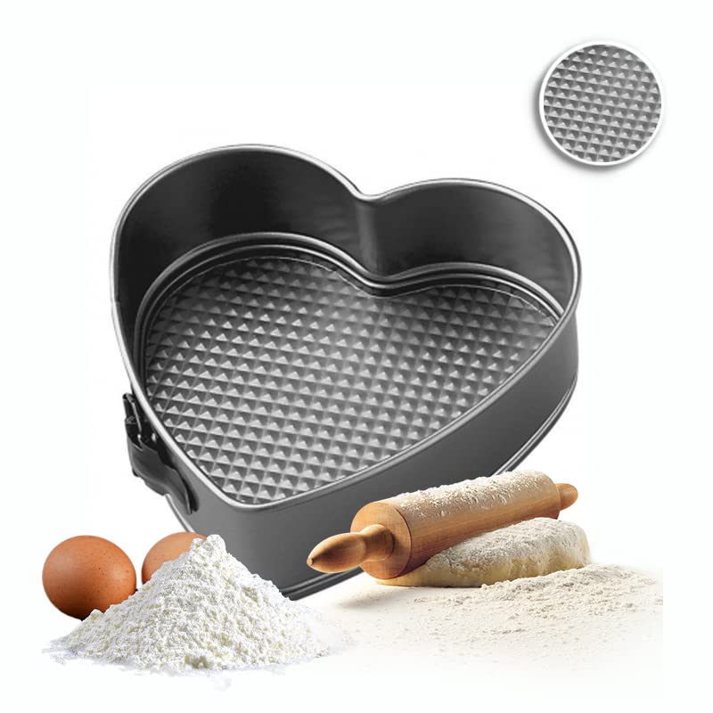CG94 Tortiera Antiaderente con Cerniera a Forma di Cuore
