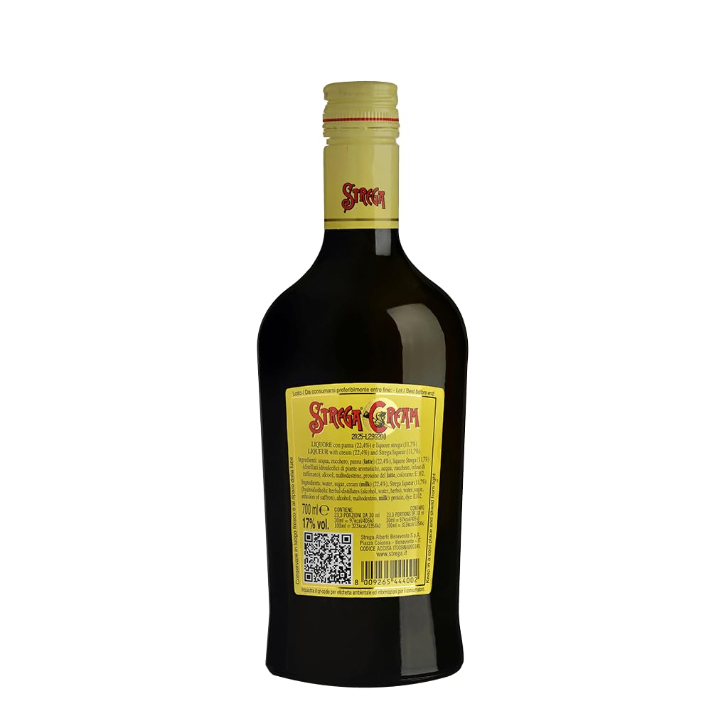 LIQUORE CON PANNA STREGA CREAM ALBERTI 70cl 17% vol IN ASTUCCIO REGALO