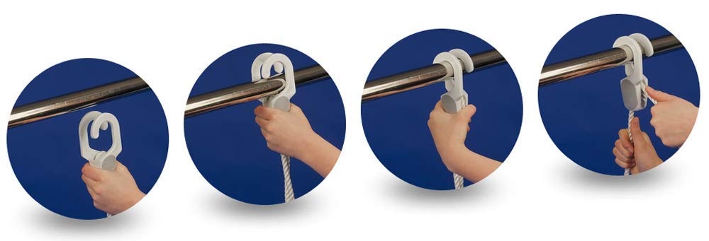 Fast Fender Clip per binari di 32 mm (coppia): grigio