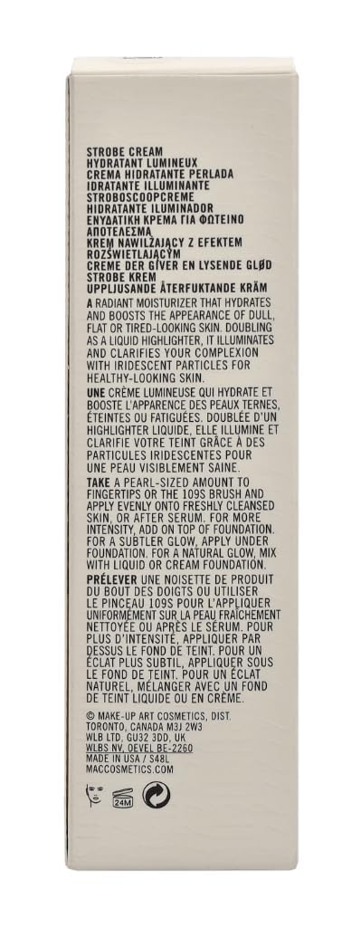 MAC Strobe Cream - Pink Lite per le donne - 1.7 oz Crema