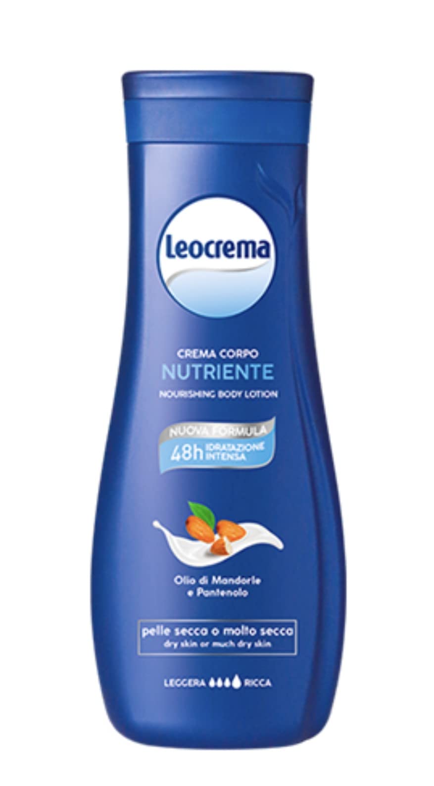 Leocrema, crema per il corpo, lozione per la pelle secca, 6 flaconi da 250 ml (etichetta in lingua italiana non garantita)