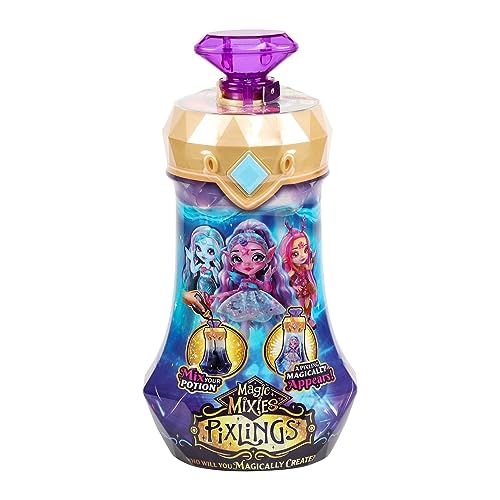 Giochi Preziosi Magic Mixies Pixlings, Bambola Magica con Pergamena, Pozione e Ingredienti, Bambina 3 Anni in Su, Prepara la Pozione per Scoprire la Bambola, Unicorno