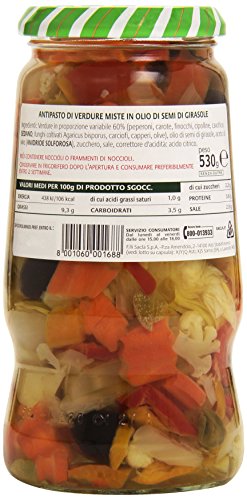 Saclà - Sottolí, Antipasto di Verdure - 580 g