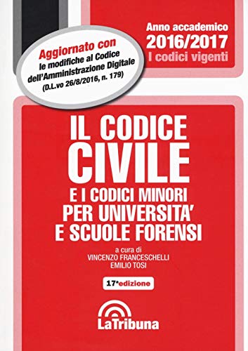 Il codice civile e i codici minori per università e scuole forensi