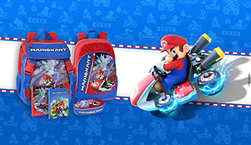 Franco Cosimo Panini MARIOKART Zaino Organizzato Trolley Premium New, rosso