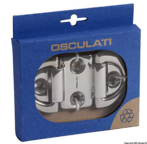 OSCULATI Pad Eye 45x45 mm Anello 6 mm (2 Fori)
