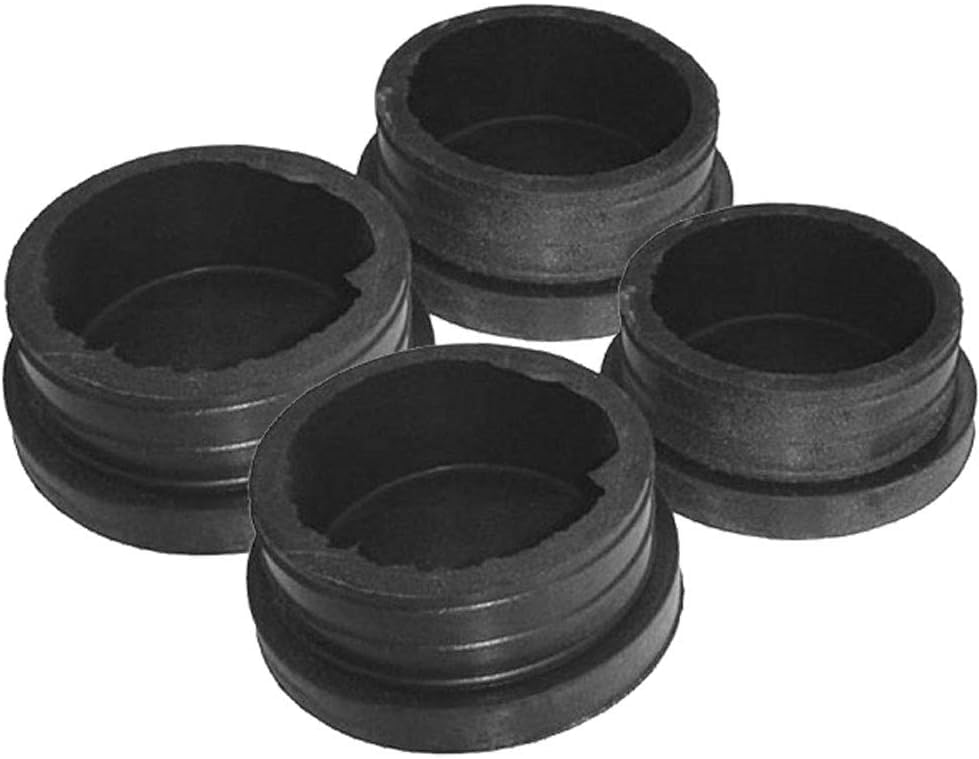 FAS TAPPI SOTTOPIEDE TONDI IN GOMMA COLORE NERO SET DA 4 PEZZI