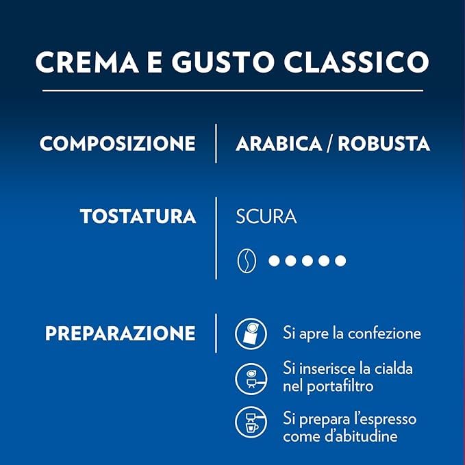 Lavazza Cialde in Carta, Crema&Gusto Classico, 300 Cialde