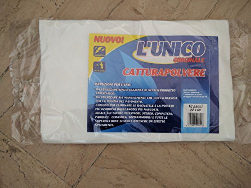 LUNICA CATTURA POLVERE ANTISTATICO 10 PANNI 22X60