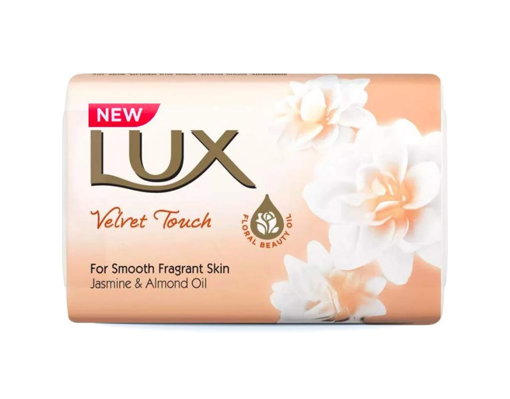 LUX Velvet Touch Sapone Morbido per Corpo e Mani Bagno Doccia Aroma di Fiori e Velluto 85gr Confezione da 6 saponette