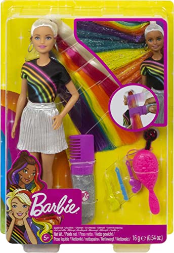 Barbie FXN96 - Bambola per capelli arcobaleno