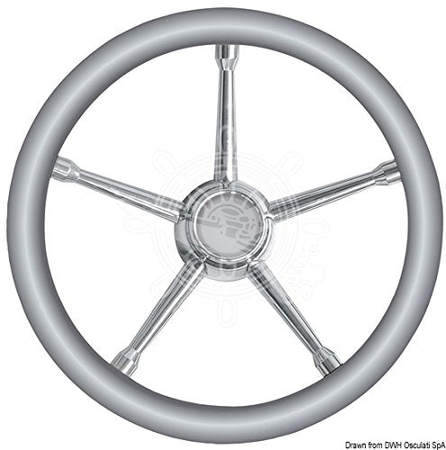 OSCULATI Volante A Inox/Grigio 350 mm