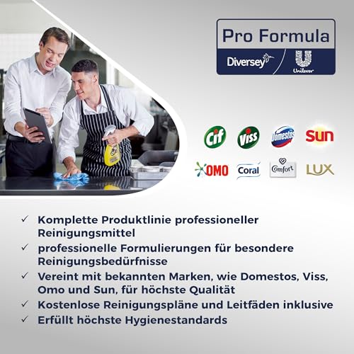 Cif Professional 7518294 - Detergente per bancone e cucina in acciaio inox, senza profumo, 0,75 l