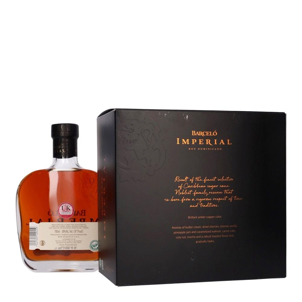 Barceló Imperial Ron Dominicano 38% Vol. 0,7l in Giftbox with 2 glasses