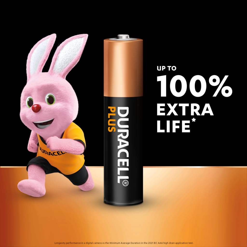 Duracell AAA Plus Alcalina, Confezione da 4