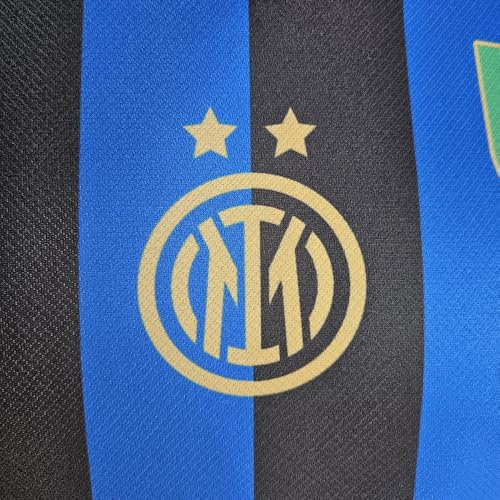 Inter - Maglia Home Inter 2024/2025 Personalizzabile con Nome e Numero, Replica Ufficiale, Blu, Nero, 100% Poliestere, Adulto e Bambino. Ideale per Tutti i Tifosi Nerazzurri