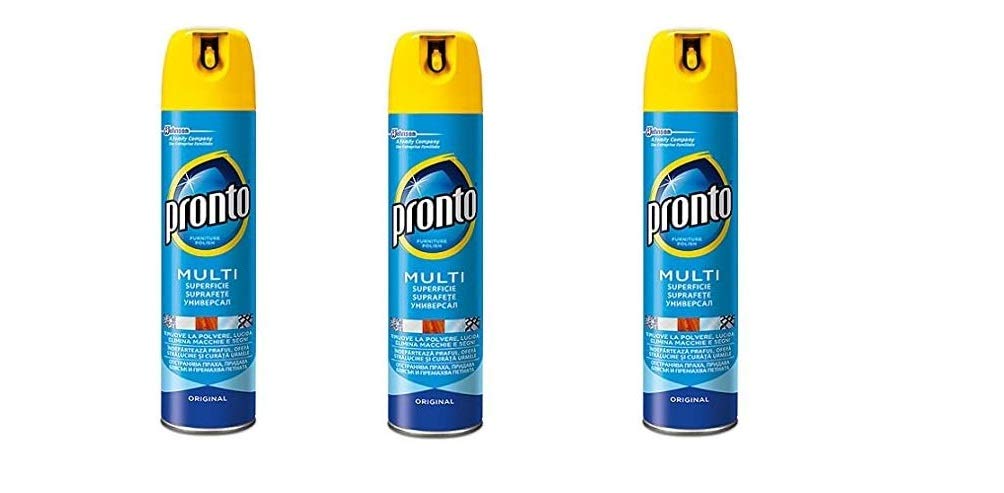 PRONTO Original Spray detergente 300ML 5 IN1 detergente per pulsante, 3 pezzi
