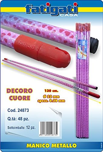 Fatigati Casa - MANICO METALLO 130 CM DEC. CUORE