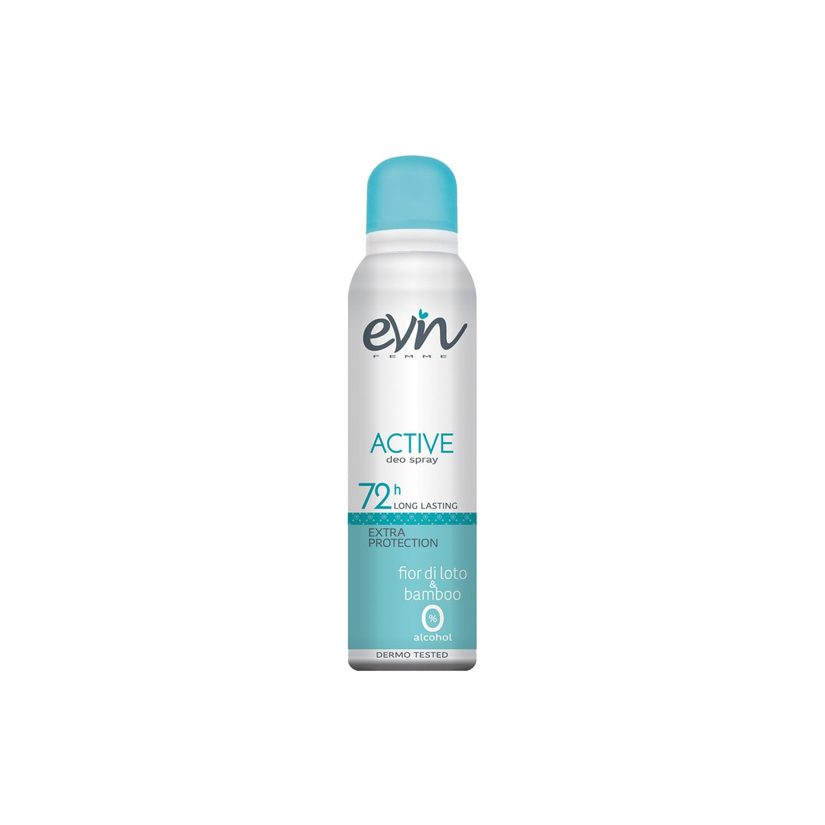 EVIN FEMME | Deodorante Donna Spray 72H Active, Fragranza Fiore di Loto e Bamboo, Formula Attiva per 72h, 150ml