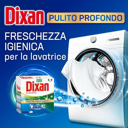 Dixan Classico Pulito Profondo, Detersivo Lavatrice polvere per eliminare le macchie ostinate, formato da 95 lavaggi