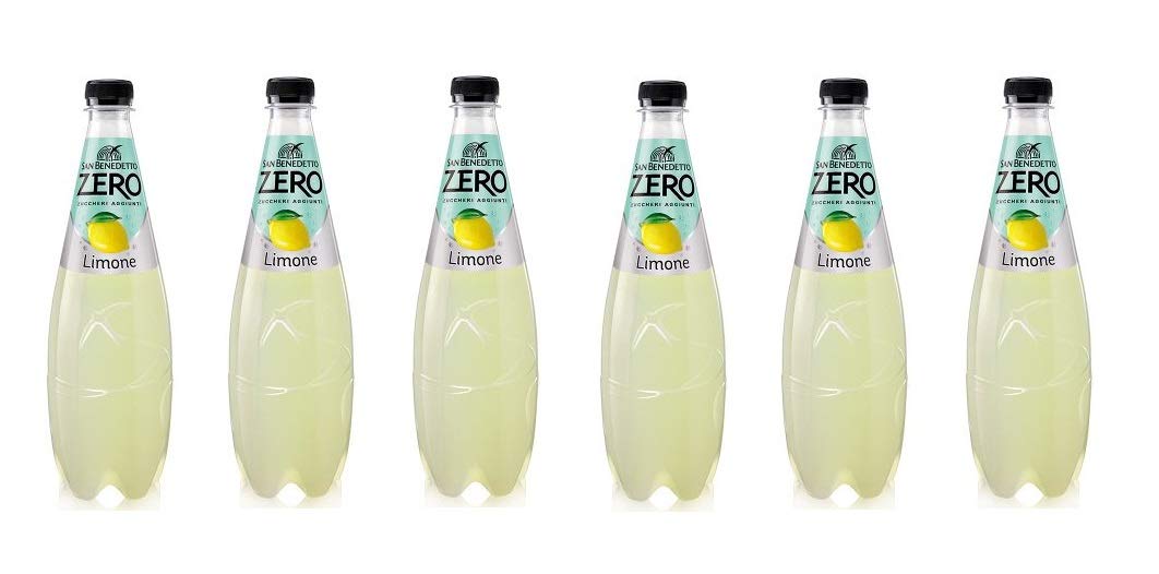 6 X San Benedetto Limone Zero PET bottiglia senza zucchero 75 cl limone limonade