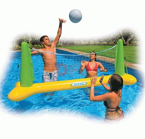 GIOCHI GONFIABILI - RETE DA PALLAVOLO GALLEGGIANTE GONFIABILE VOLLEY INTEX