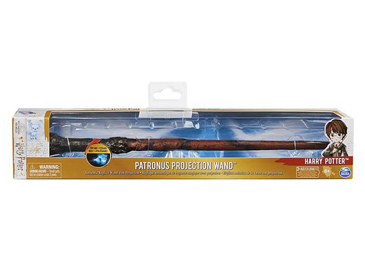 Spin Master- Wizarding World Harry Potter, Patronus Projection Wand da 33 cm, Giocattoli per Bambini dai 6 Anni in su, Multicolore, 6064042
