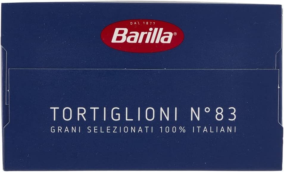 Barilla 10 x Tortiglioni No. 83 Italian Pasta 500 g Confezione