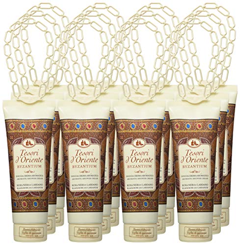 Set di 12 tesori d'Oriente Doccia Bizantium Rosa Nero/Labdano 250 ml Bagno e Doccia