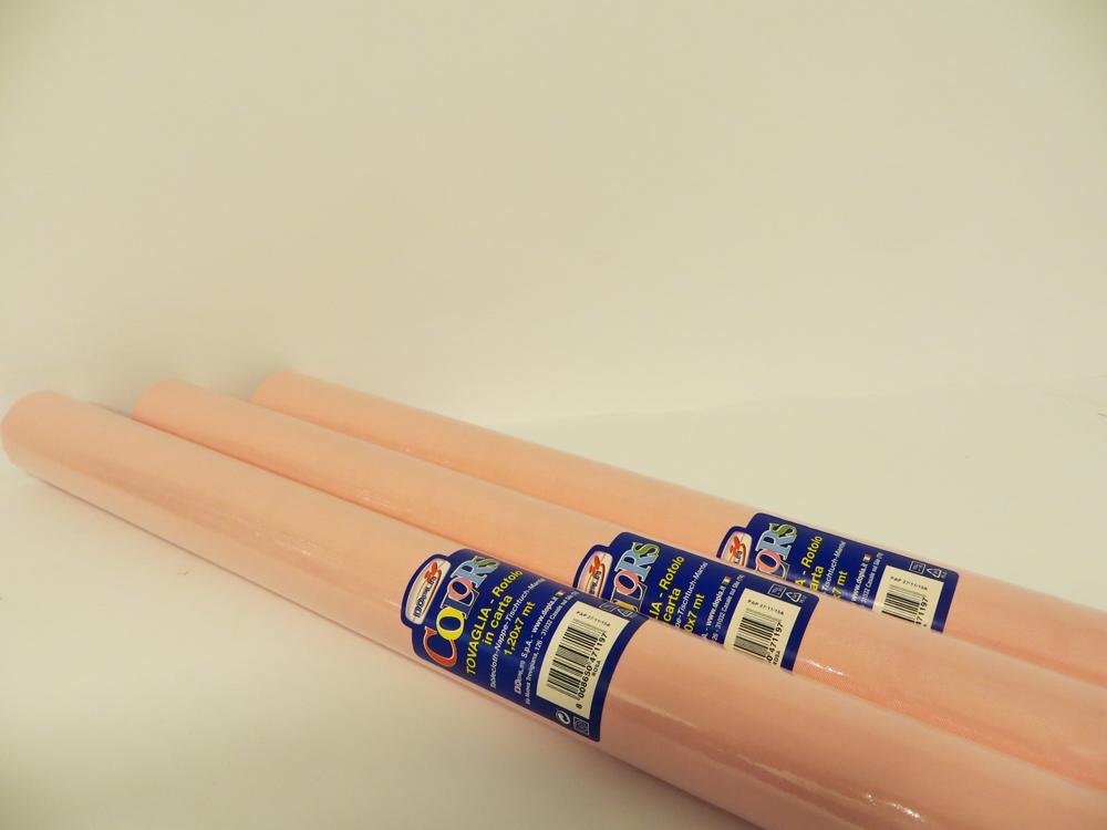 Dopl - tovaglia carta rosa - rotolo 1.20x7 mt - dpl00012