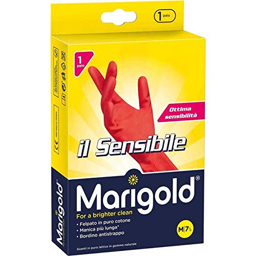 12 x MARIGOLD Guanti Lattice Il Sensibile Taglia M In Scatola 2 PEZZI