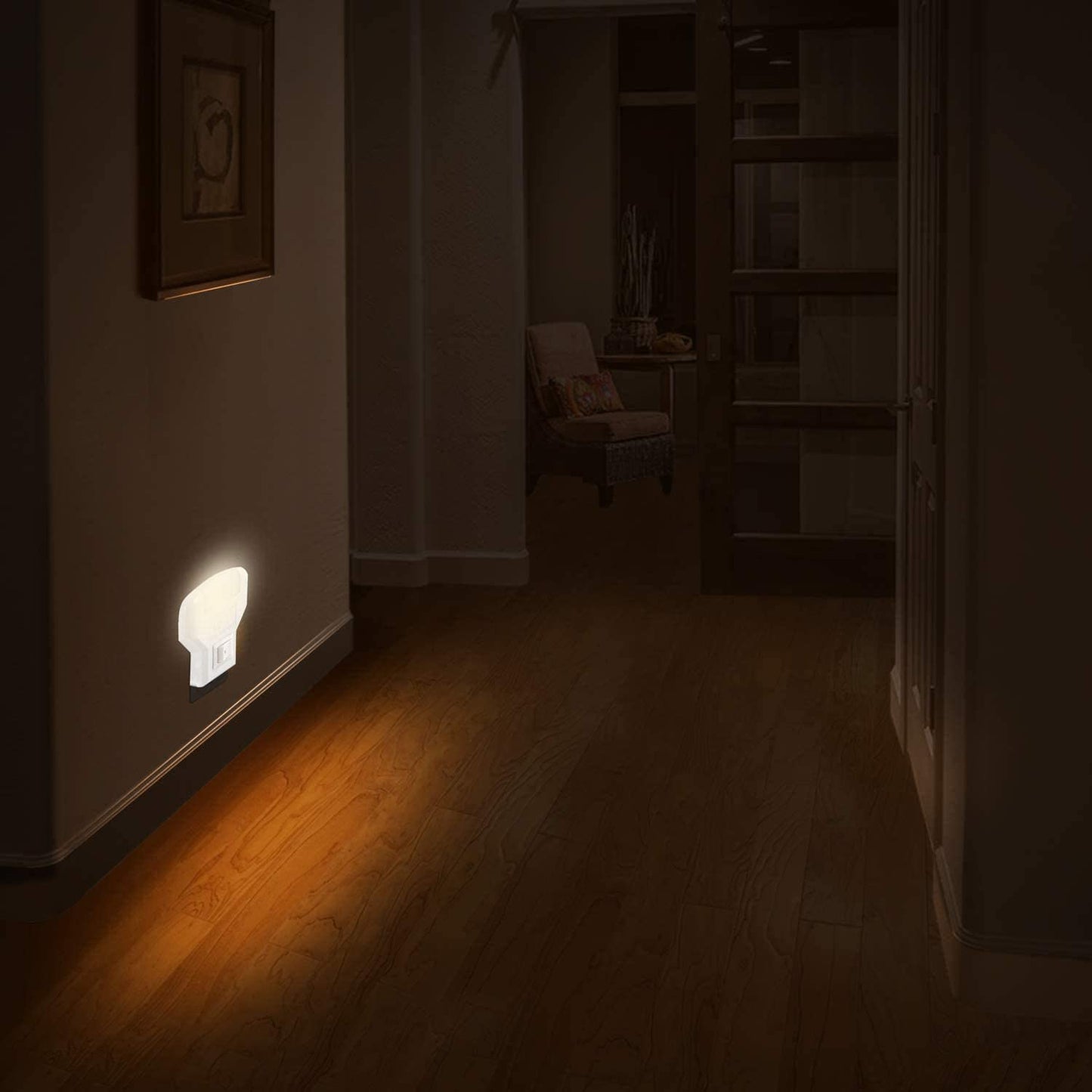 Velamp Punto luce LED (colore:bianco) con interruttore TWILIGHT IL09