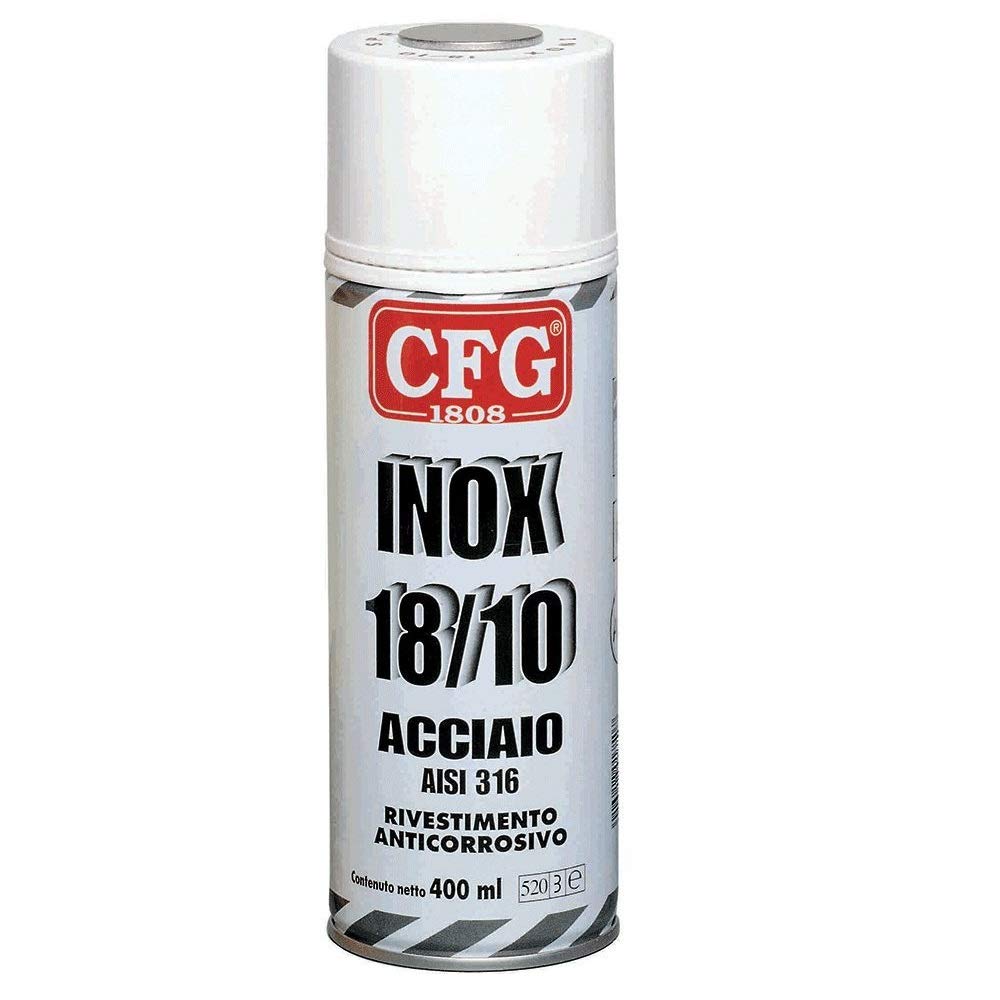 SPRAY INOX 18/10 AISI 316 RIVESTIMENTO ANTICORROSIVO CFG 400 ML