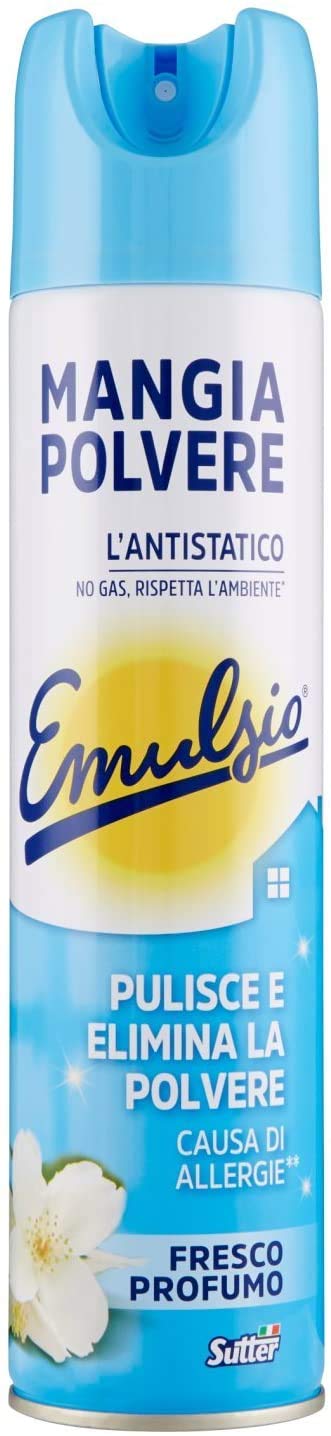 12 x EMULSIO Mangiapolvere Antistat.Fresco Profumo No Gas 300 Ml