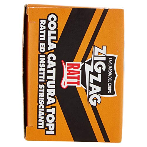 Zig Zag, Ratt Colla per topi, Topicida, Colla Ratticida con Attrattivo alimentare, Inodore, Non cola, Non velenosa, per uso Interno ed Esterno, 135 gr